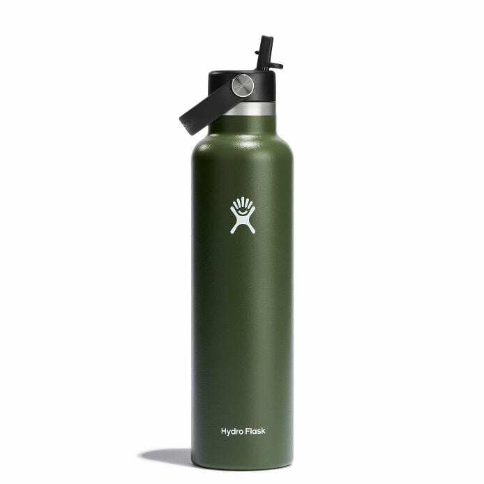 24 oz Standard Mouth w/ Flex Straw Cap - Olive M6