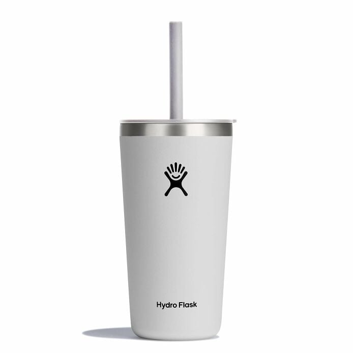 20 oz All Around™ Tumbler with Straw Lid - White T6